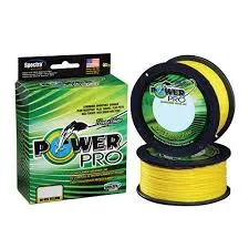 PowerPro Braided Spectra Fiber Microfilament Line Hi-Vis Yellow