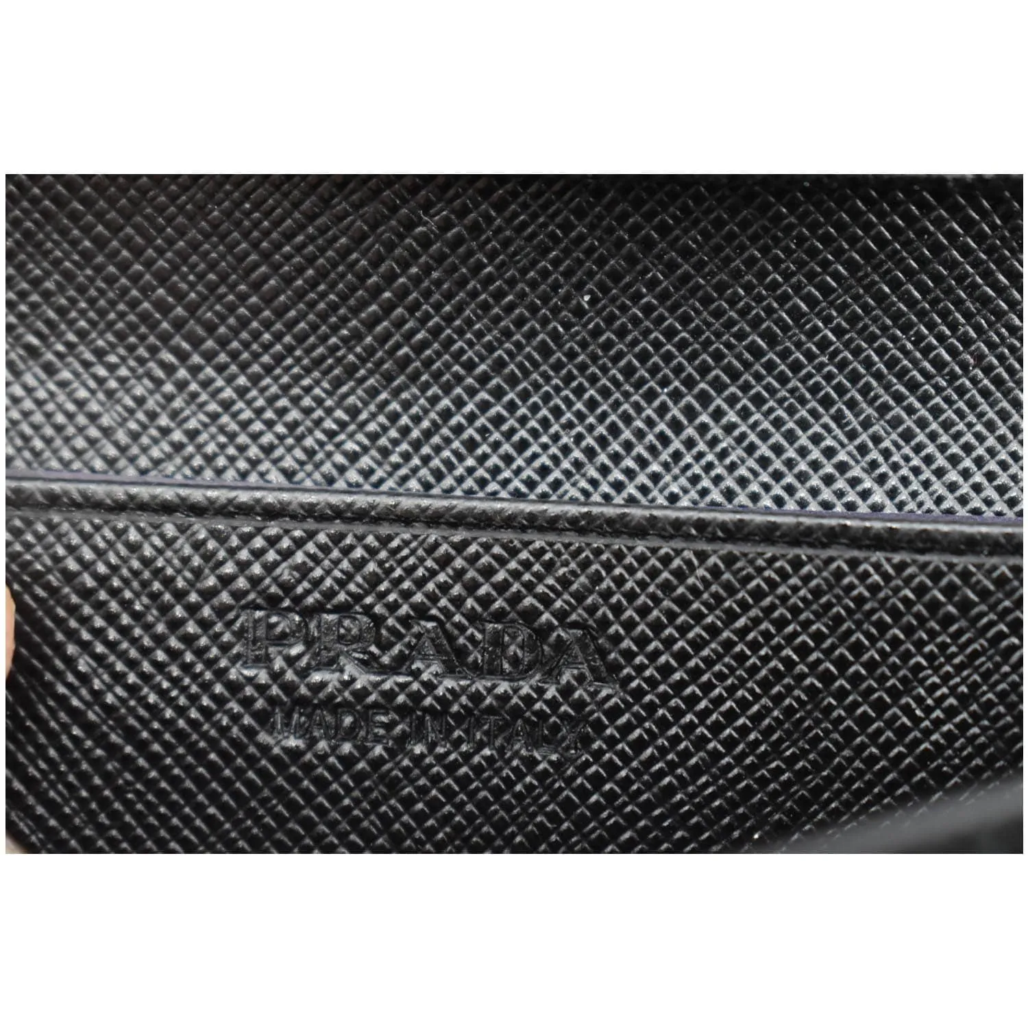 PRADA Saffiano Leather Active Card Holder Wallet Black- 15% OFF