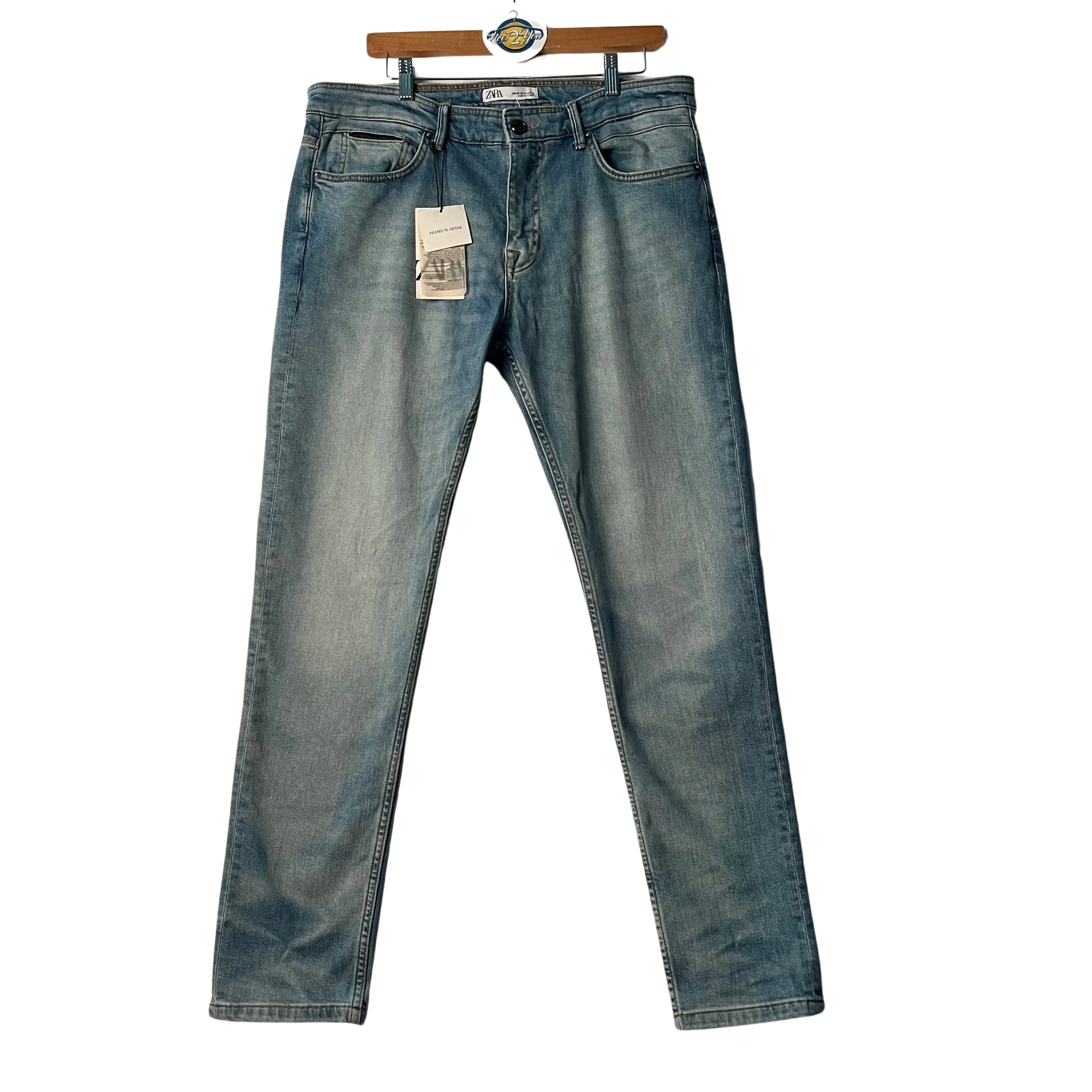 Premium Medium Wash Denim Jeans (Zara)