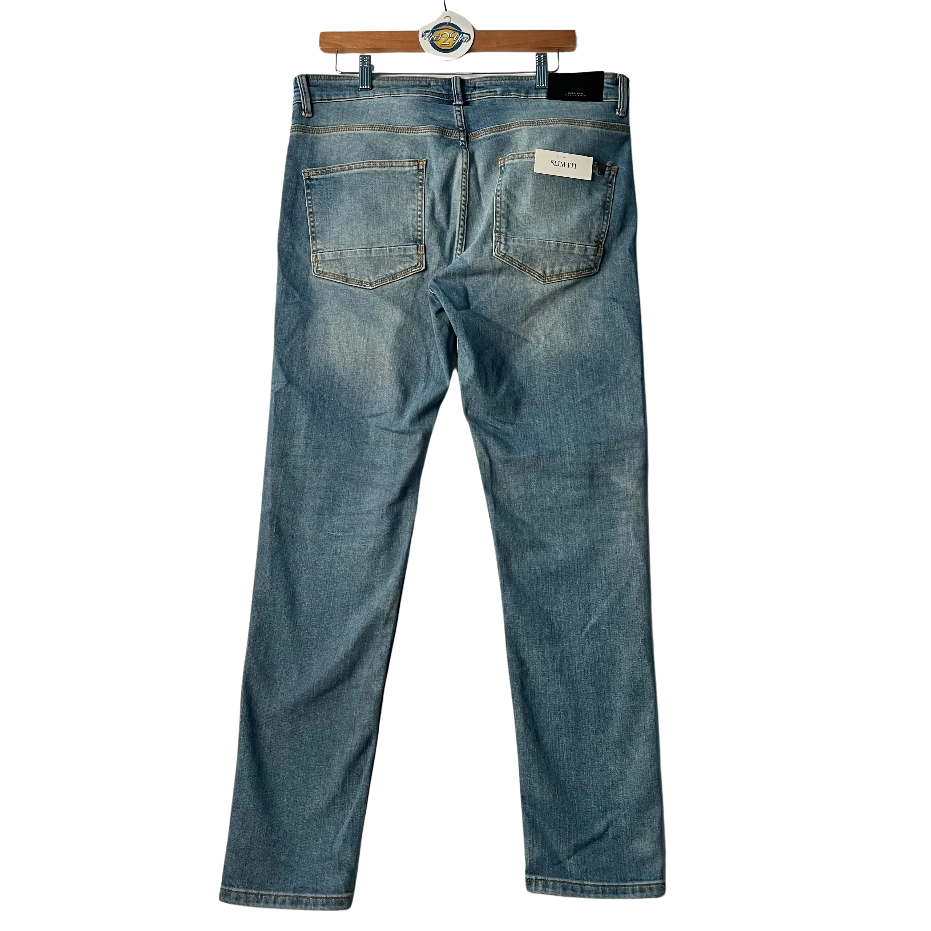 Premium Medium Wash Denim Jeans (Zara)