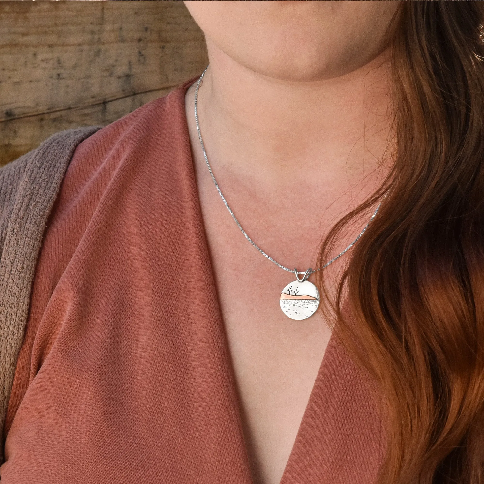 Presque Isle Autumn Shoreline Pendant