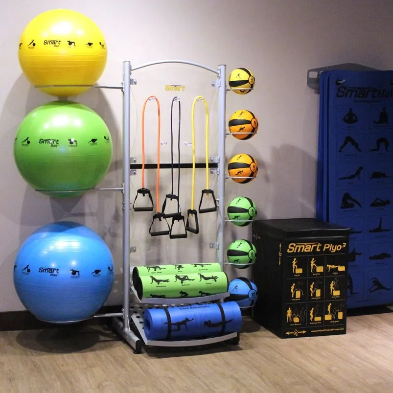 Prism Fitness Smart Mat Rack, Wall Mounted Commercial Package