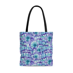 Purple & Blue Tie Dye Tote Bag