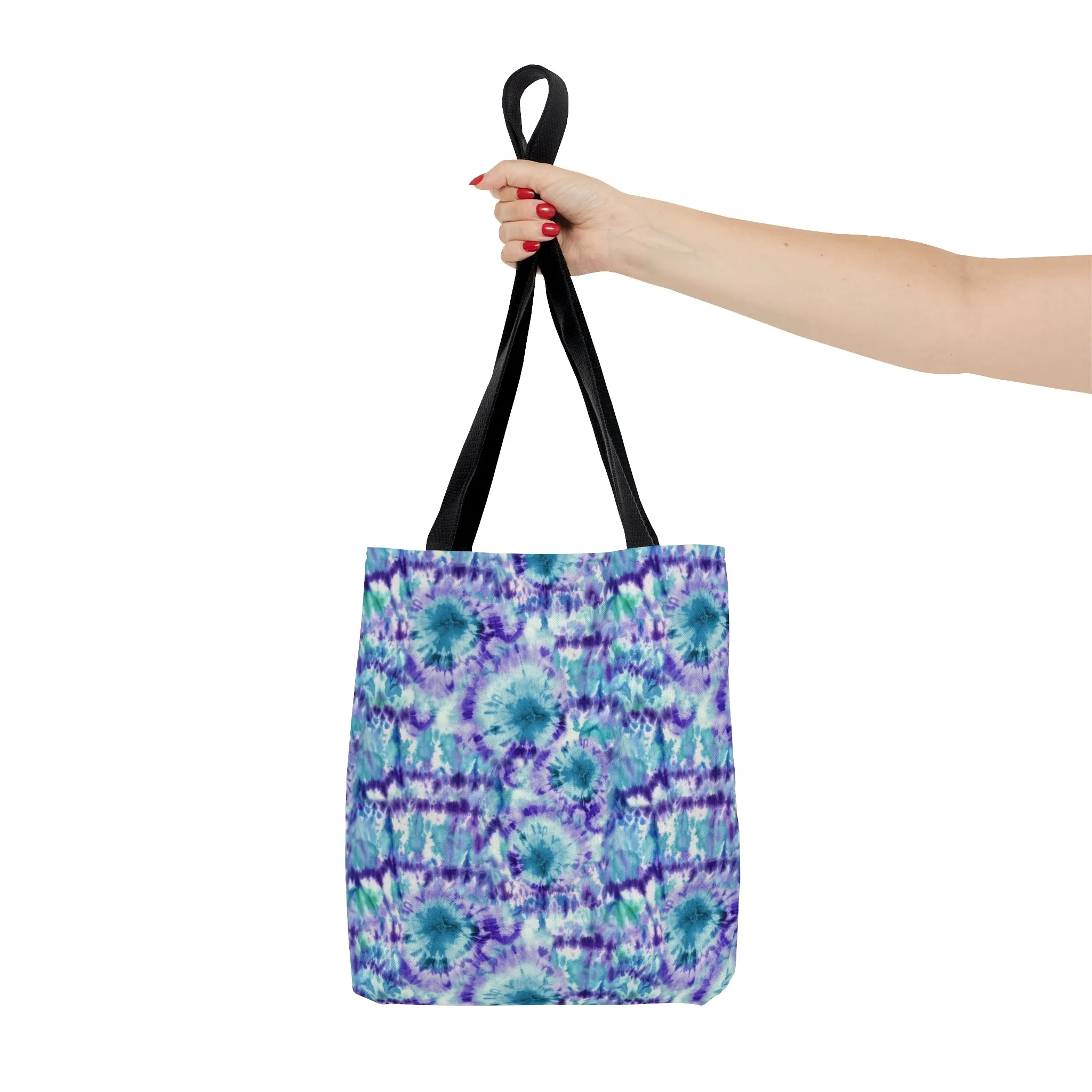 Purple & Blue Tie Dye Tote Bag