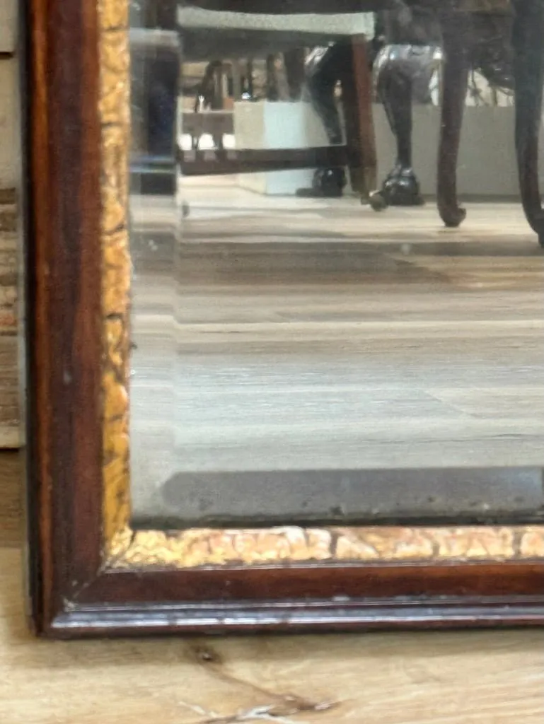 Queen Anne Overmantle Mirror, parcel gilt, early 18th Century