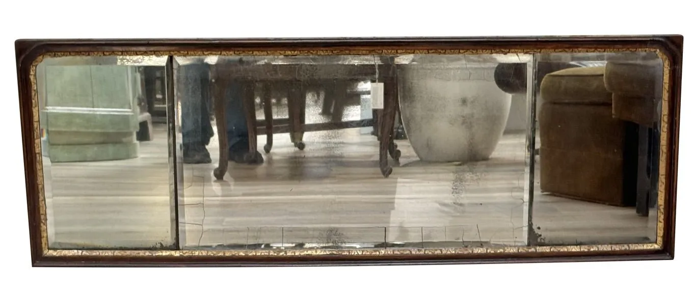 Queen Anne Overmantle Mirror, parcel gilt, early 18th Century