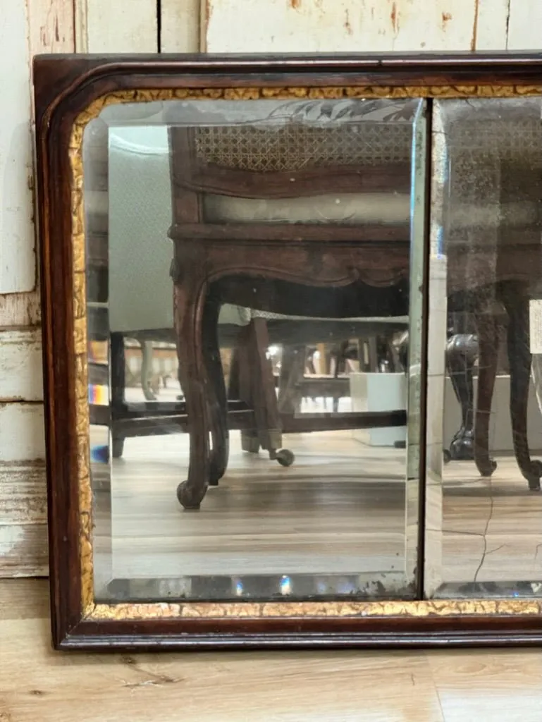 Queen Anne Overmantle Mirror, parcel gilt, early 18th Century
