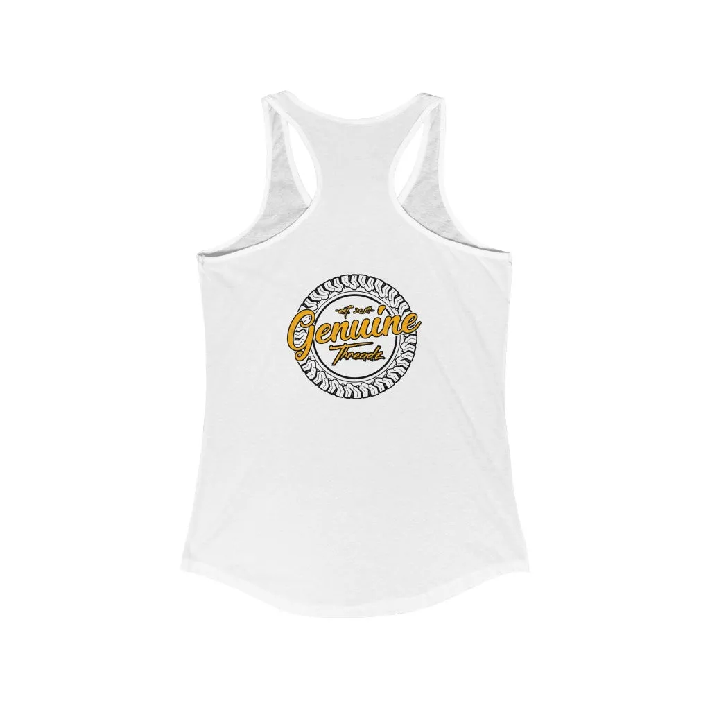 "Work Harder" Women's Ideal Racerback Tank
