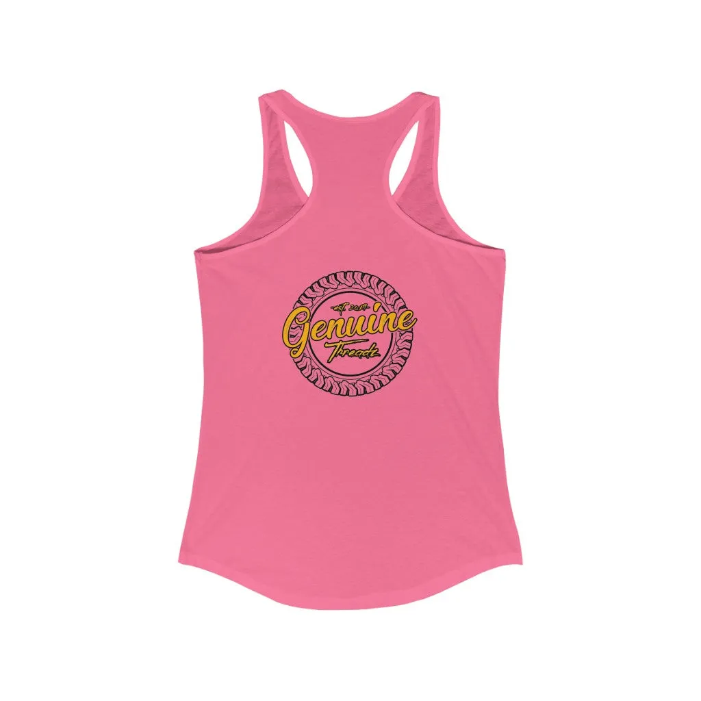 "Work Harder" Women's Ideal Racerback Tank