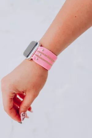 Rachel Stretchy Smart Watch Band by Erimish - Pink