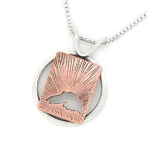 Radial Copper Lake Superior Pendant