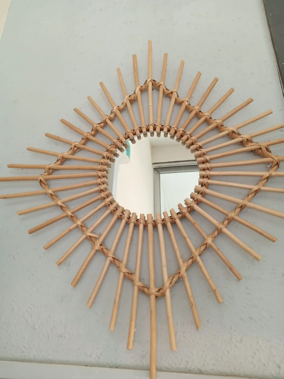 Rattan Mirror