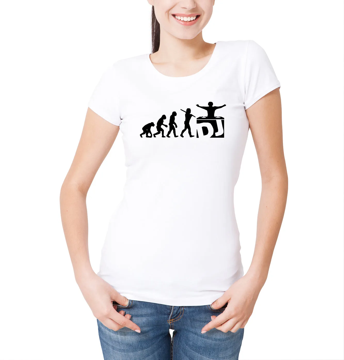 Reality Glitch DJ Evolution Womens T-Shirt