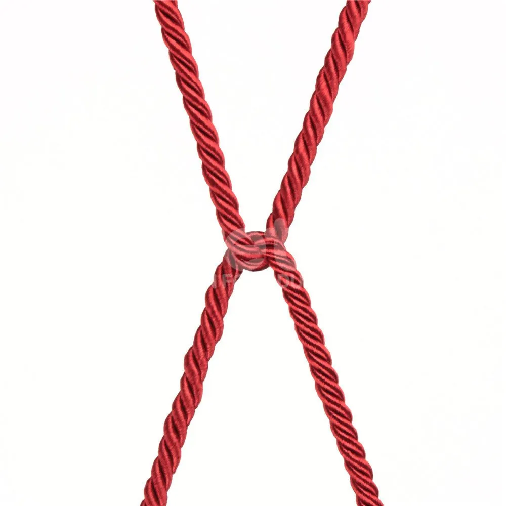 Rebellion Reign Silky Red Bondage Rope - 10 Mtrs