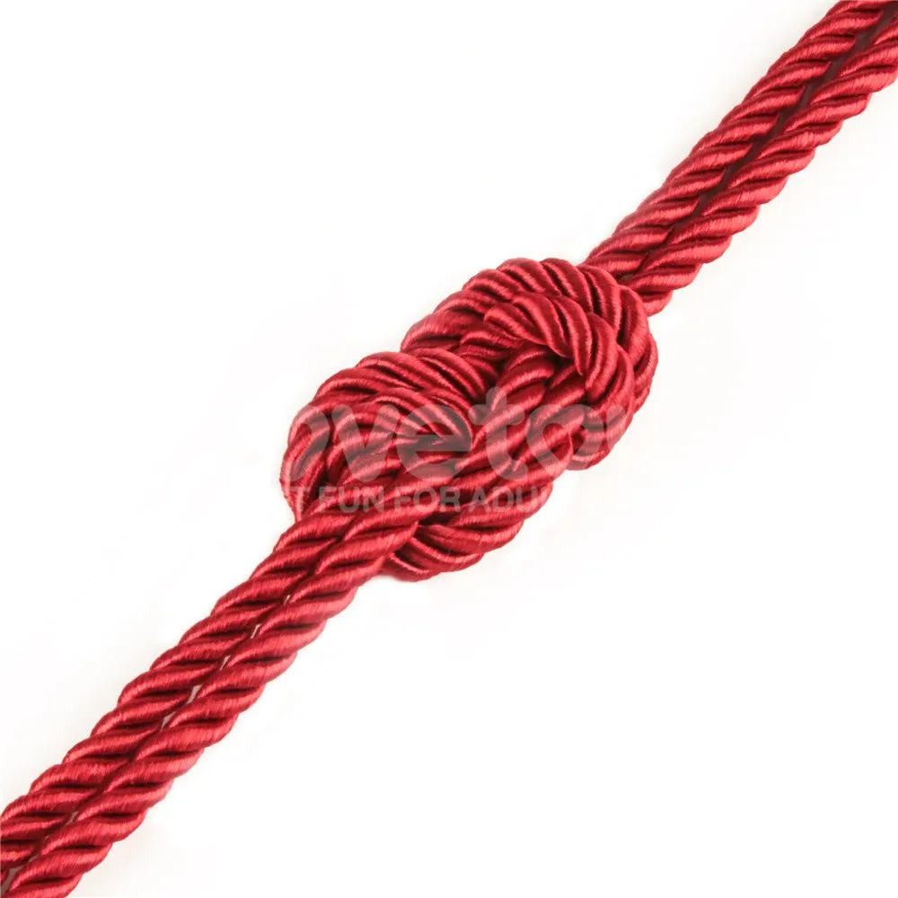 Rebellion Reign Silky Red Bondage Rope - 10 Mtrs