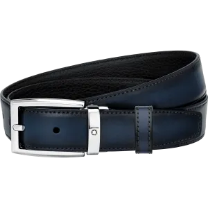 Rectangular Shiny Palladium-Coated Pin Buckle Belt