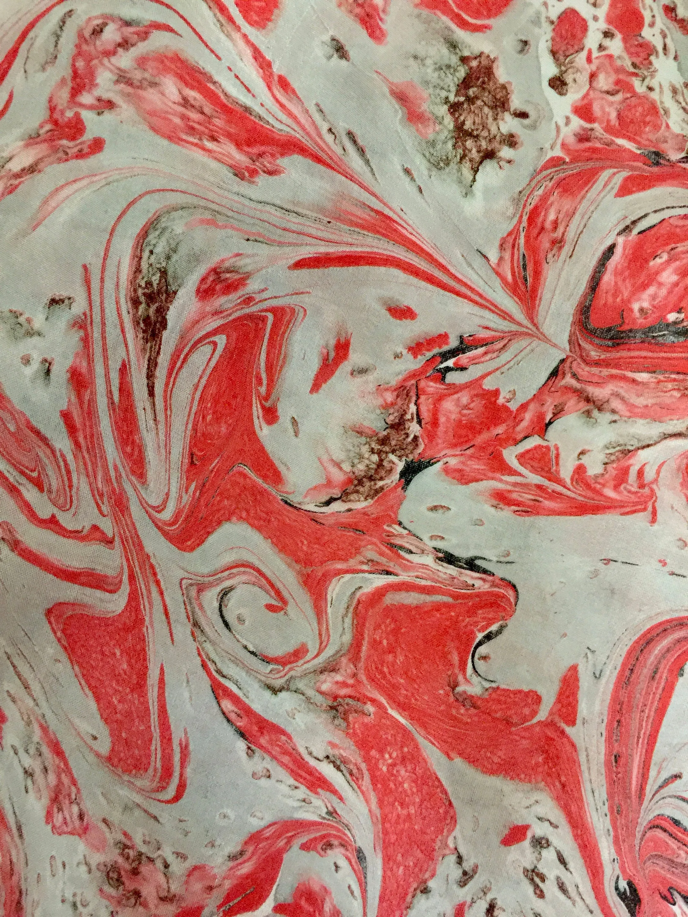 Red, Gray, Black 21x21 Square Habotai silk. Wear this unique piece in  your hair, as a neckerchief, pocket square, or accessorize your dog.