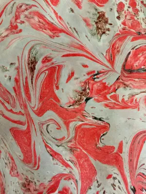 Red, Gray, Black 21x21 Square Habotai silk. Wear this unique piece in  your hair, as a neckerchief, pocket square, or accessorize your dog.