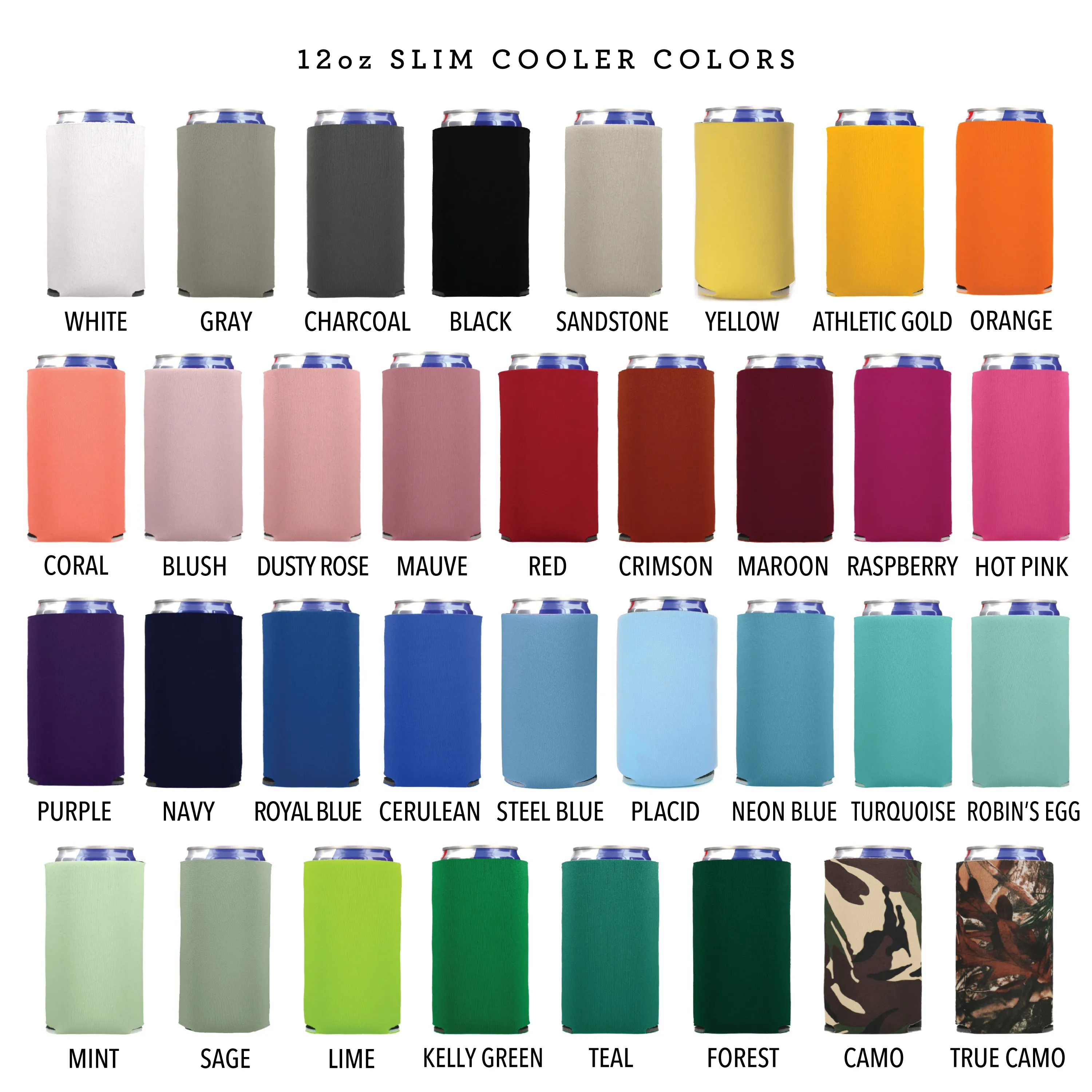 Regular & Slim Can Cooler Wedding Package #214RS - Custom Pet Illustration - Cheers