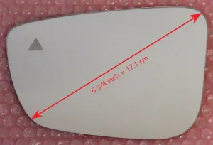Replacement Blind Spot Mirror Glass for BMW 750I XDRIVE 2016 - 2022