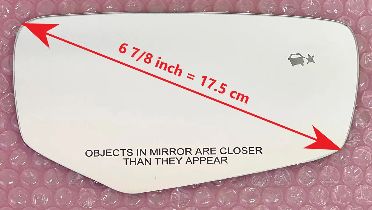 Replacement Blind Spot Mirror Glass for Cadillac ATS Coupe 2015 - 2019