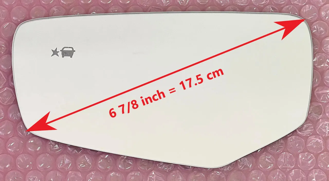 Replacement Blind Spot Mirror Glass for Cadillac ATS Coupe 2015 - 2019