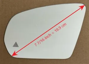 Replacement Blind Spot Mirror Glass for Mercedes-Benz E53 AMG 2019 - 2022
