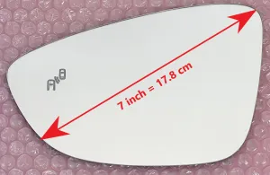 Replacement Blind Spot Mirror Glass for Volkswagen Passat 2016 - 2022