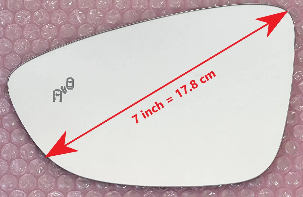 Replacement Blind Spot Mirror Glass for Volkswagen Passat 2016 - 2022