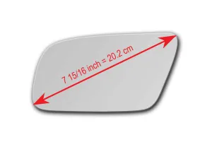 Replacement Mirror Glass for Audi S6 2002 - 2003