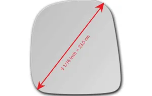 Replacement Mirror Glass for Chevrolet Express 2500 1996 - 2002