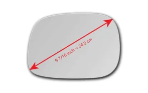 Replacement Mirror Glass for Dodge RAM 1500  2004 - 2008