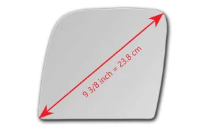 Replacement Mirror Glass for Ford E-150 ECONOLINE 1992 - 2005