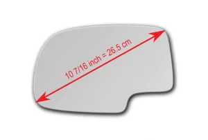 Replacement Mirror Glass for GMC Sierra 2500 HD Classic 2007