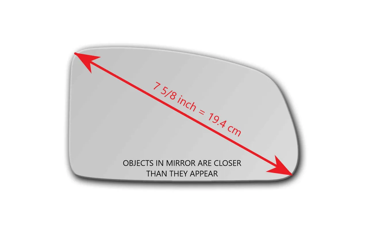 Replacement Mirror Glass for Kia Rio 2006 - 2009