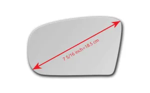 Replacement Mirror Glass for Mercedes-Benz S430 2000 - 2006