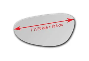 Replacement Mirror Glass for Porsche Boxster 1997 - 2004