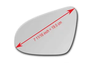Replacement Mirror Glass for Toyota Corolla iM 2017 - 2018