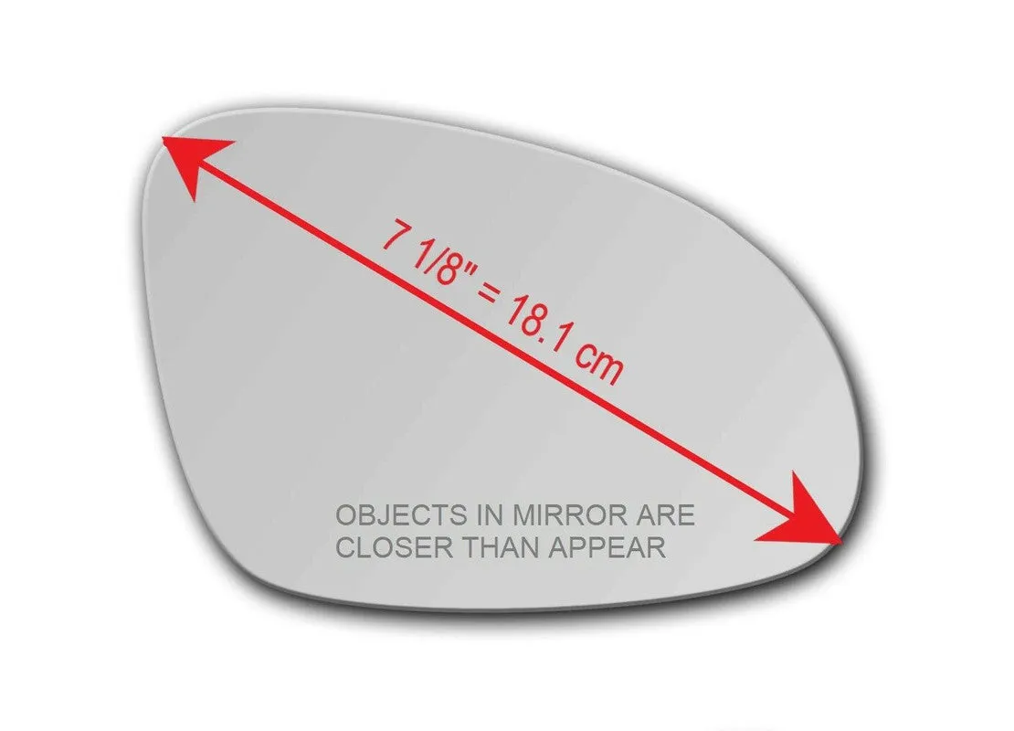 Replacement Mirror glass for Volkswagen Passat B6 2005 - 2010
