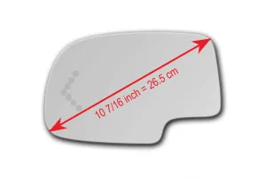 Replacement Turn Signal Mirror Glass for Chevrolet Silverado 1500  1996 - 2006
