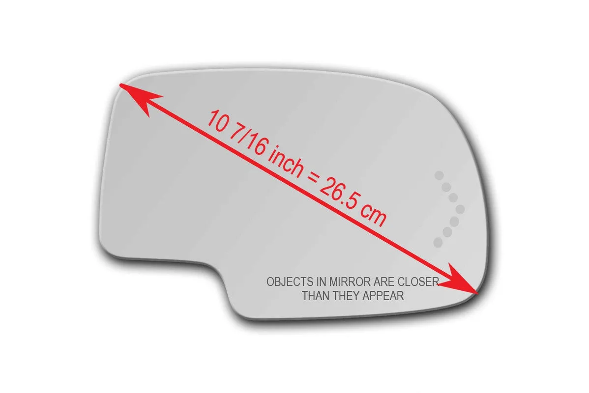 Replacement Turn Signal Mirror Glass for Chevrolet Silverado 1500  1996 - 2006