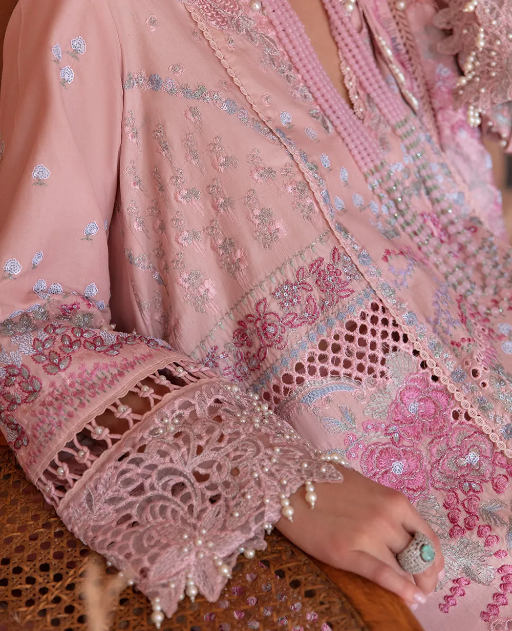 Republic Womenswear | Amaani - Eid Luxury Lawn 2023 | D1-A - Azalea