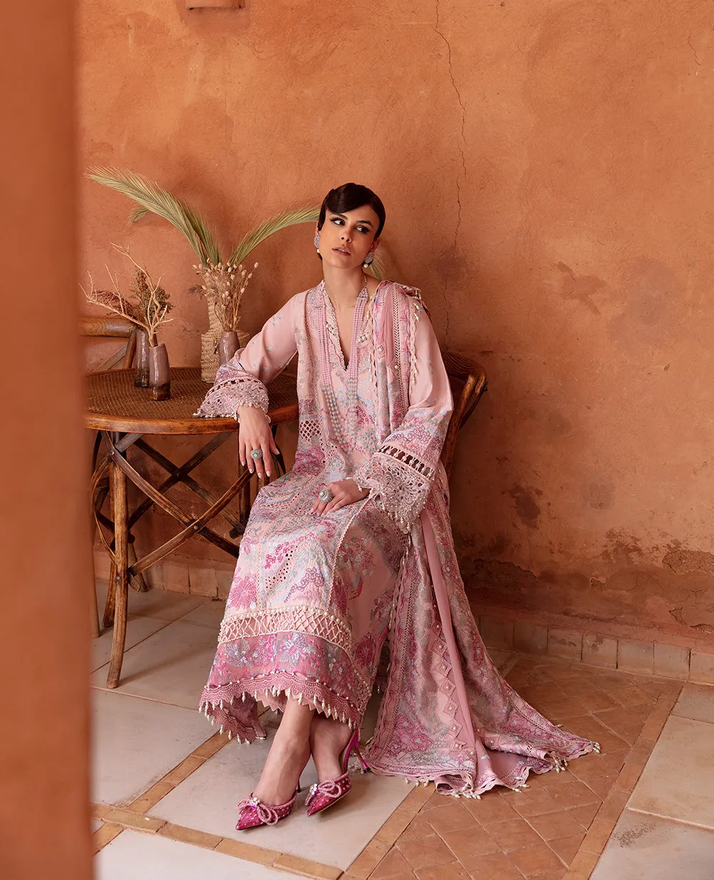 Republic Womenswear | Amaani - Eid Luxury Lawn 2023 | D1-A - Azalea
