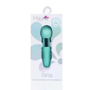 Rina Rechargeable Dual Motor Silicone 15- Function Vibrator - Green