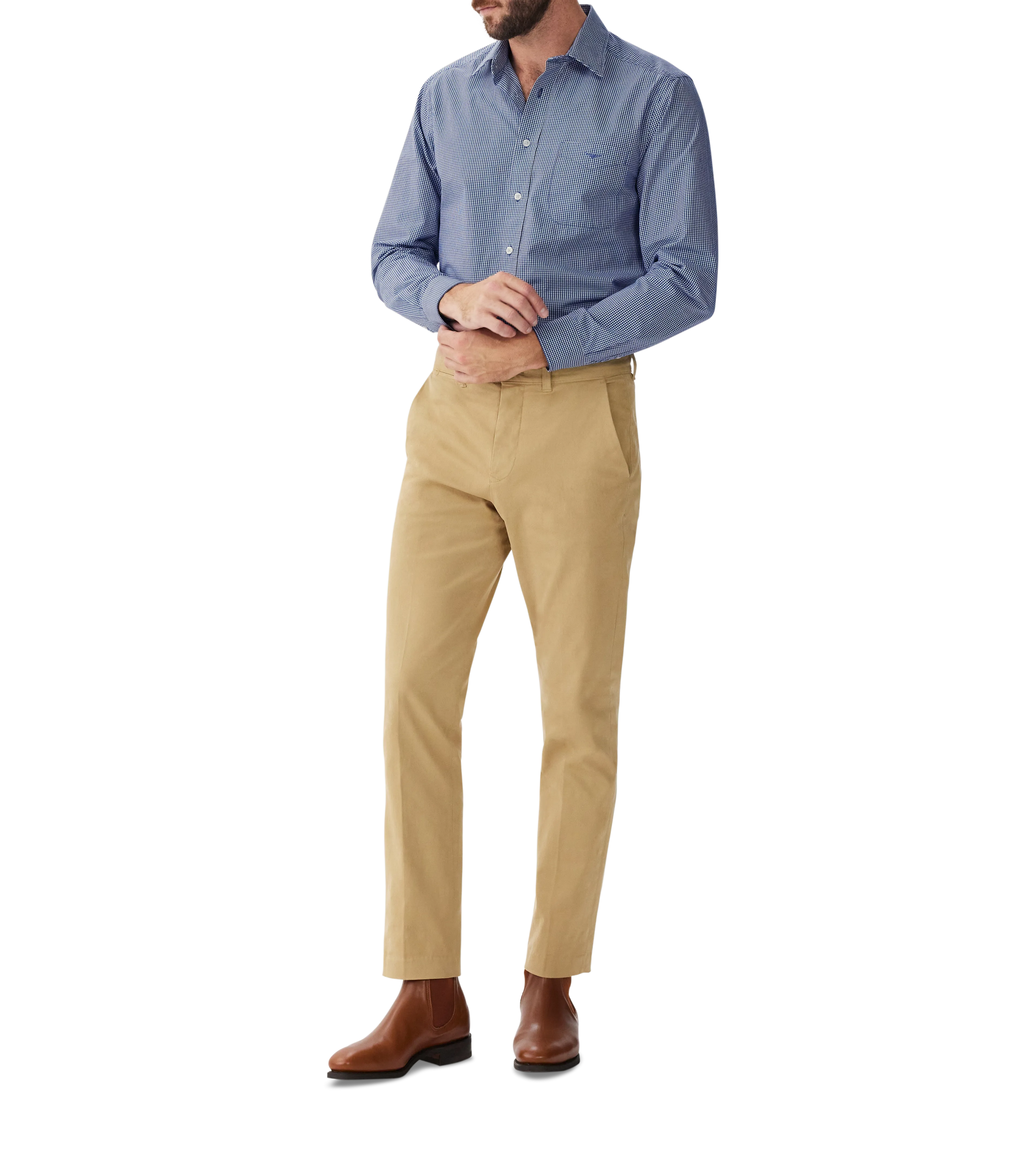 R.M. Williams Classic Shirt - Navy/White