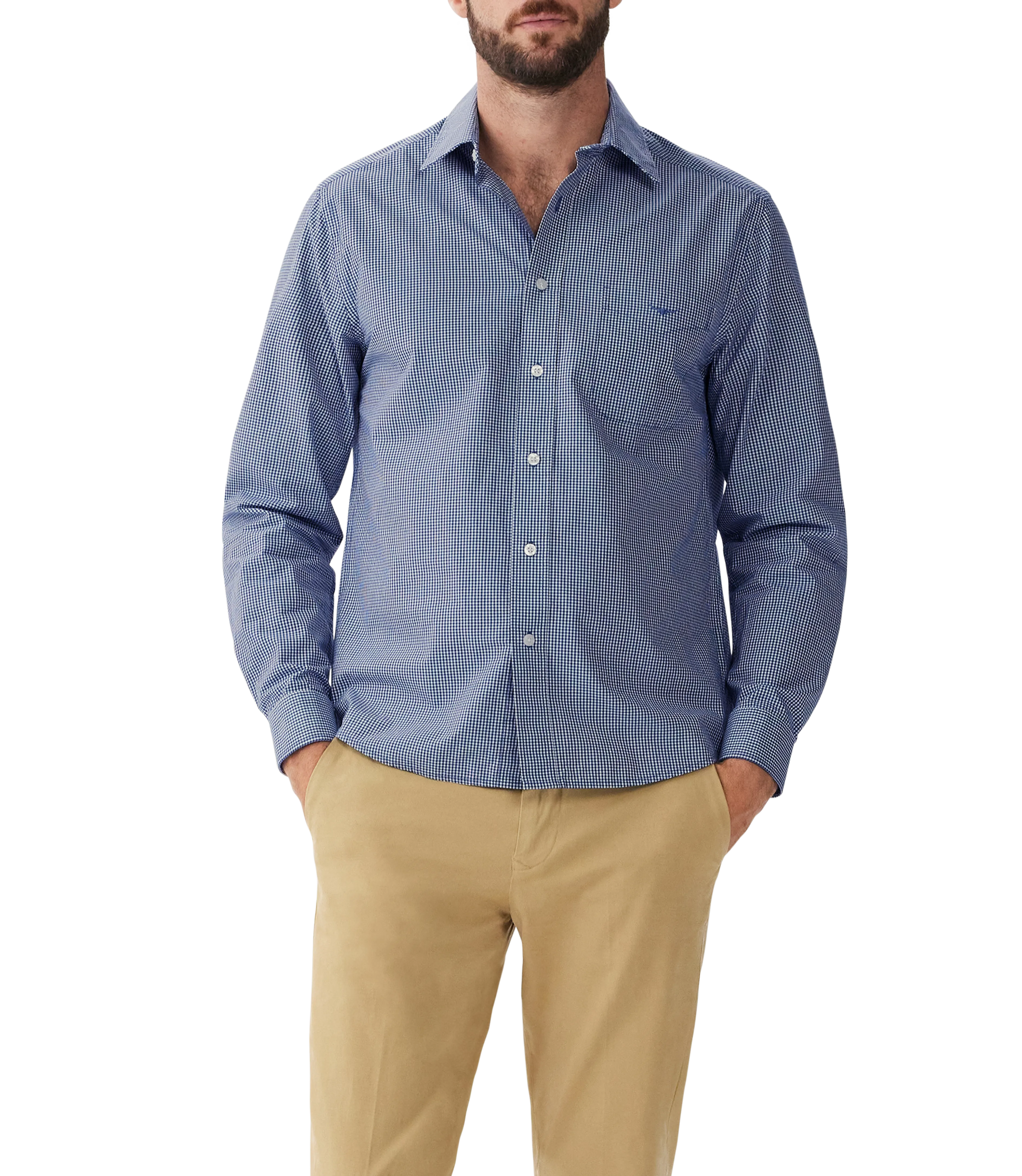 R.M. Williams Classic Shirt - Navy/White