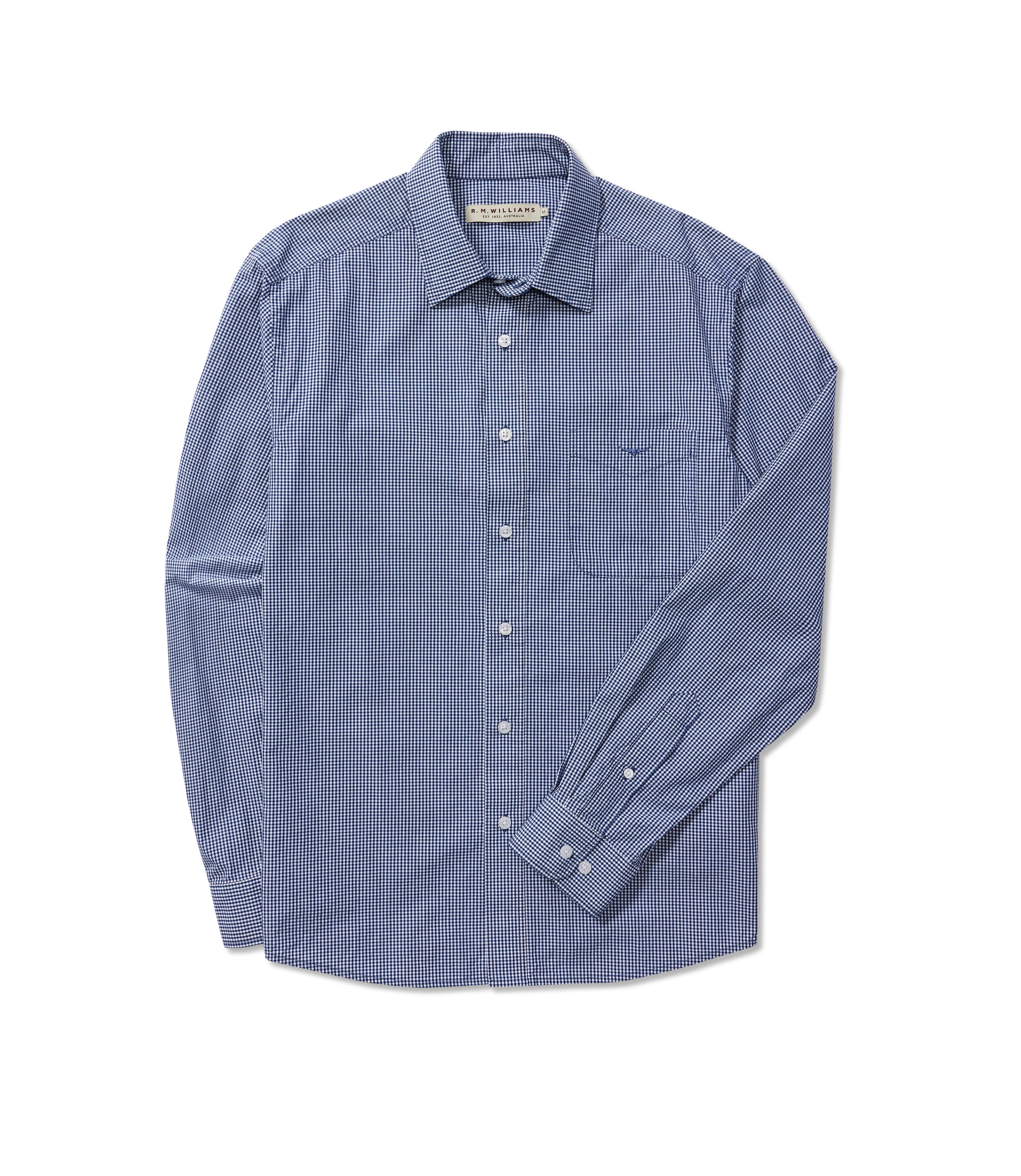 R.M. Williams Classic Shirt - Navy/White