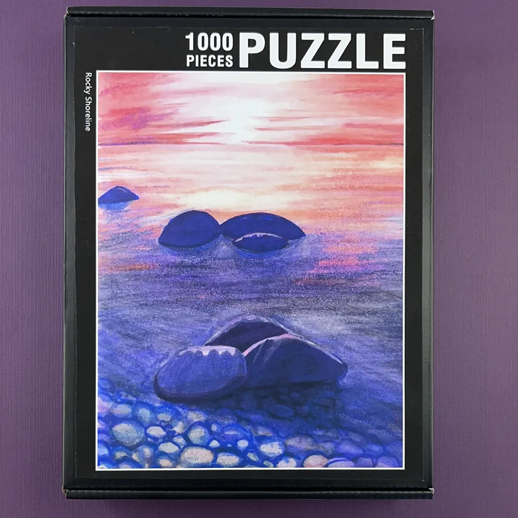 Rocky Shoreline 1000 Piece Puzzle - Tree Planted with Purchase