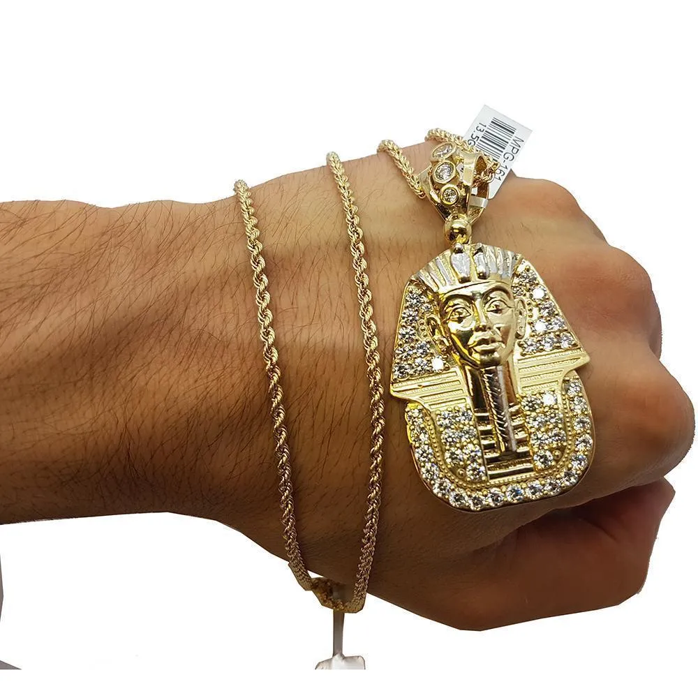 Rope Chain 2.5MM 10K With Akhenaten en OR 10K MNG-136