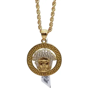 Rope Chain 2.5MM 10K With Ancona en OR 10K MNG-160
